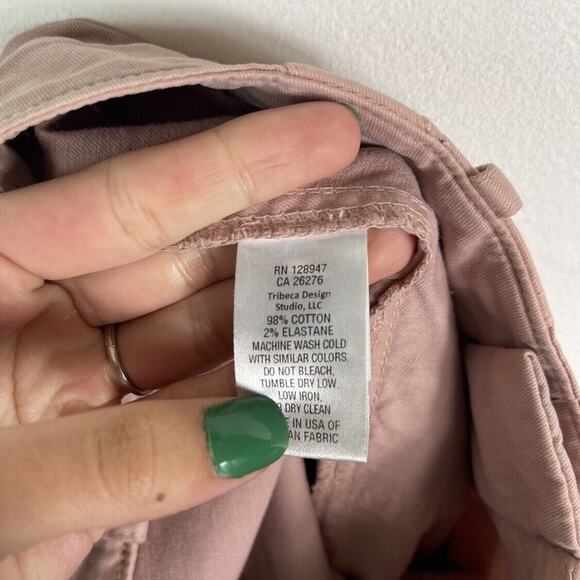 Nili Lotan NWOT Women Jenna Cotton Blend Pants Dusty Pink Size 0 - Picture 5 of 7